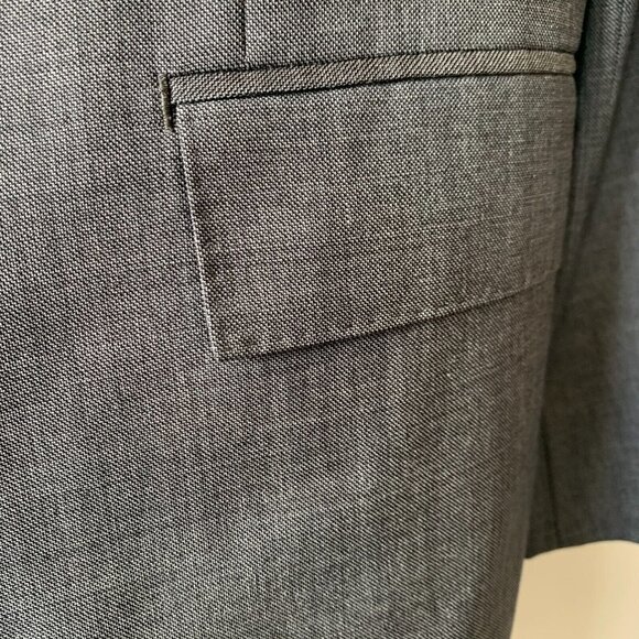 J. CREW LUDLOW Blazer Mens 42R Gray Sport Coat 2 Button Jacket Fabric Made Italy - Picture 5 of 13